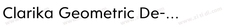 Clarika Geometric De字体转换